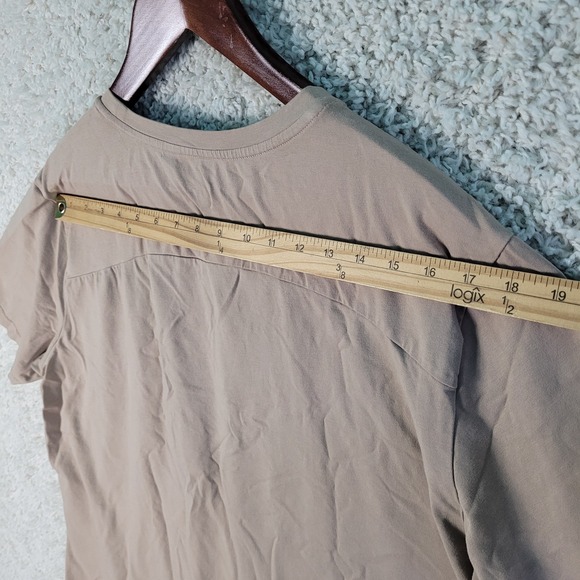 Young LA T Shirt Men's Size Large Tan/Brown Short Sleeve YoungLA Stretch - Picture 4 of 7